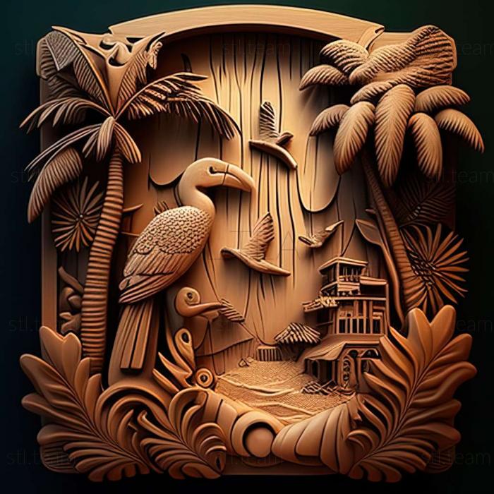 3D модель Игра Тропико Райский остров (STL)